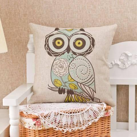 Bird Pattern Decorative Home Pillow Cases