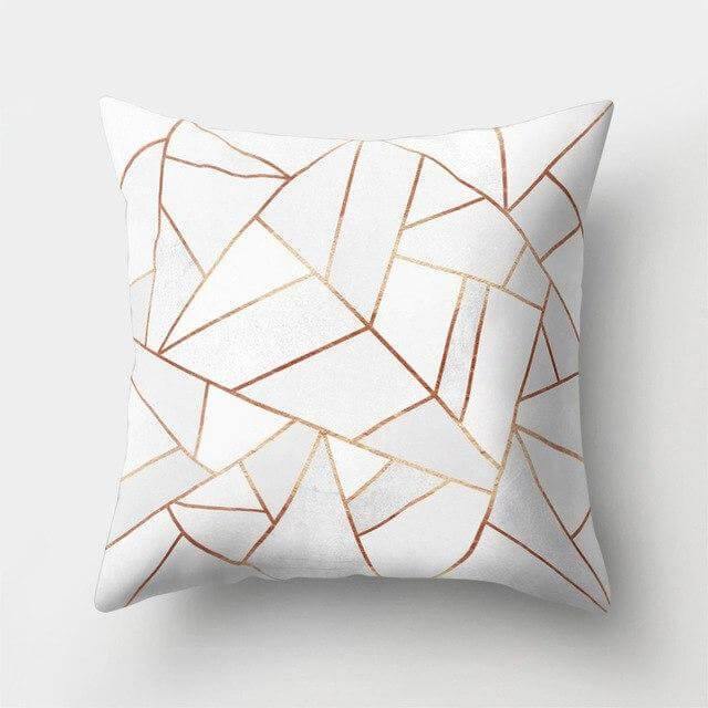 Square Decorative Geometric Striped Pillow Cases