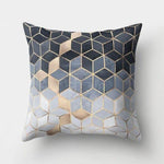 Square Decorative Geometric Striped Pillow Cases