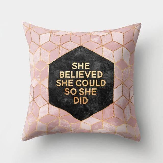 Square Decorative Geometric Striped Pillow Cases - Image 11