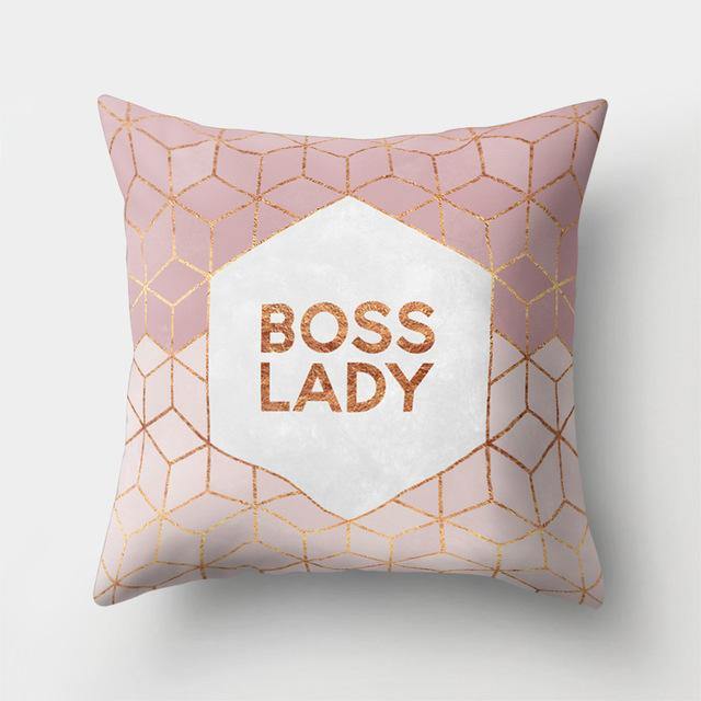 Square Decorative Geometric Striped Pillow Cases - Image 2