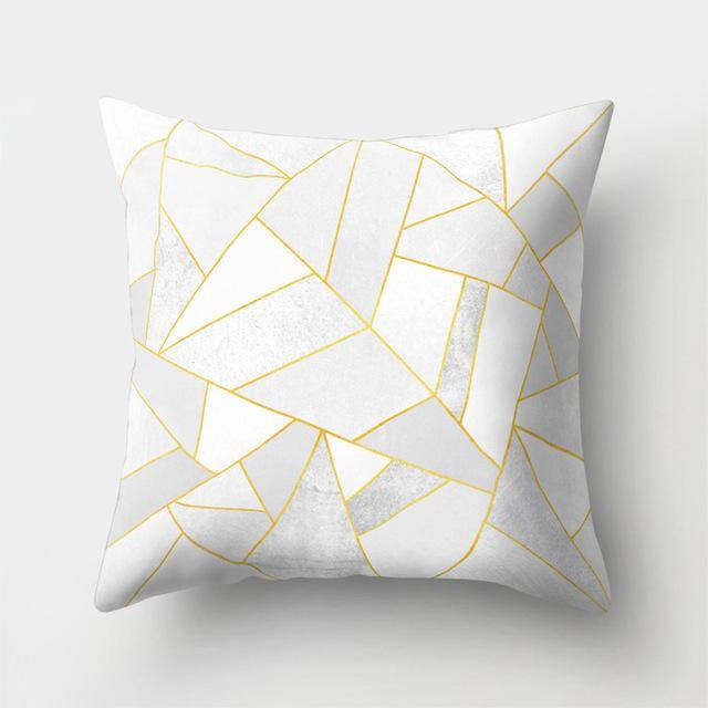 Square Decorative Geometric Striped Pillow Cases