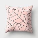 Square Decorative Geometric Striped Pillow Cases