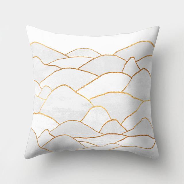 Square Decorative Geometric Striped Pillow Cases - Image 1