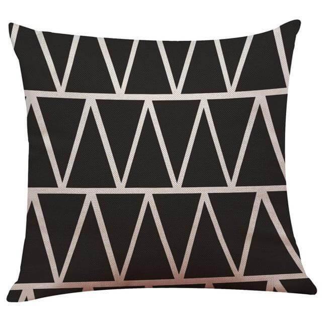 Geometrical Lovely Black and White Home Pillow Cases - Image 8