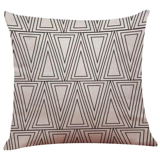 Geometrical Lovely Black and White Home Pillow Cases - MaviGadget