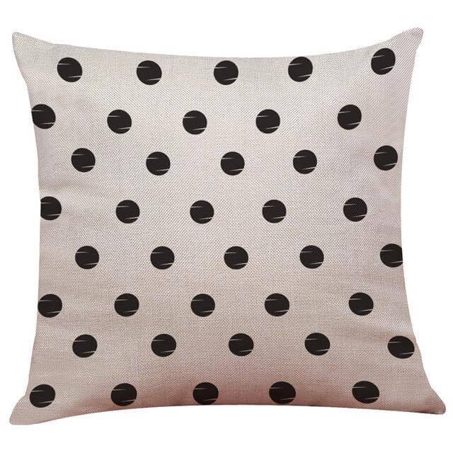 Geometrical Lovely Black and White Home Pillow Cases - Image 4
