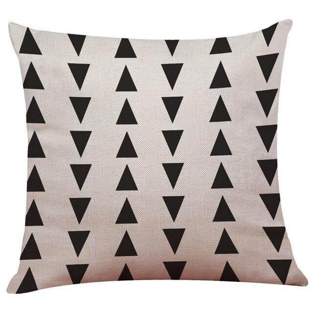 Geometrical Lovely Black and White Home Pillow Cases - Image 7