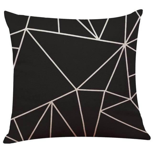 Geometrical Lovely Black and White Home Pillow Cases - Image 9