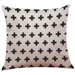 Geometrical Lovely Black and White Home Pillow Cases - MaviGadget