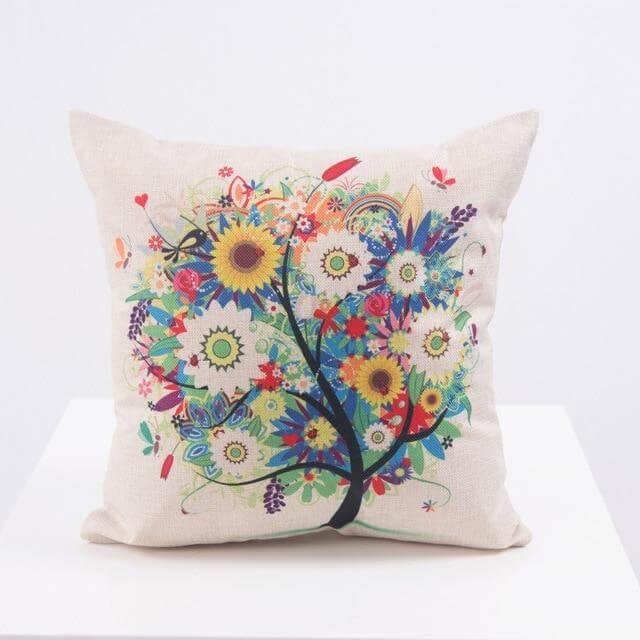 Decorative Tree Printed Home Cute Pillow Cases - MaviGadget