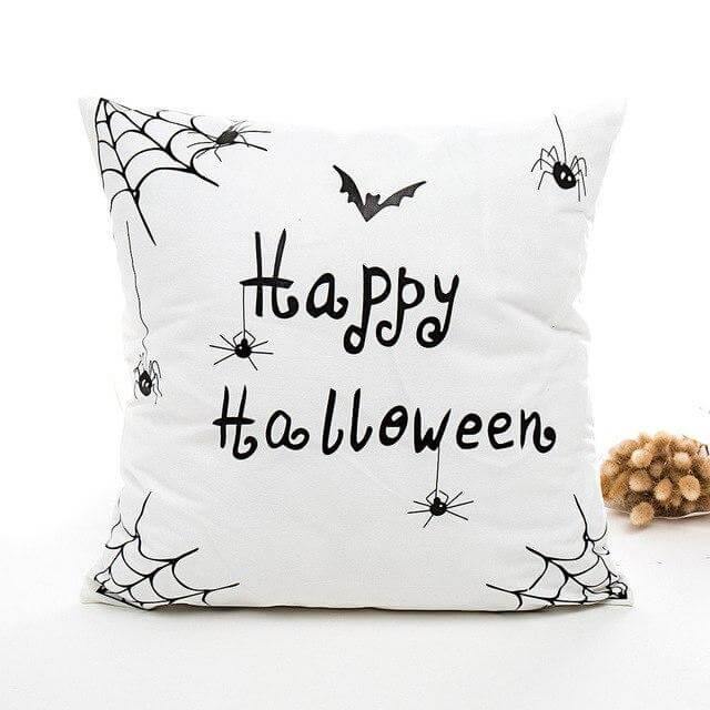 Black and White Halloween Pillow Cases