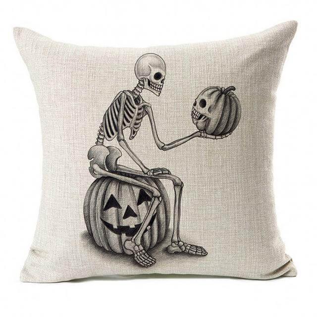 Skeleton Halloween Pillow Cases - Image 1