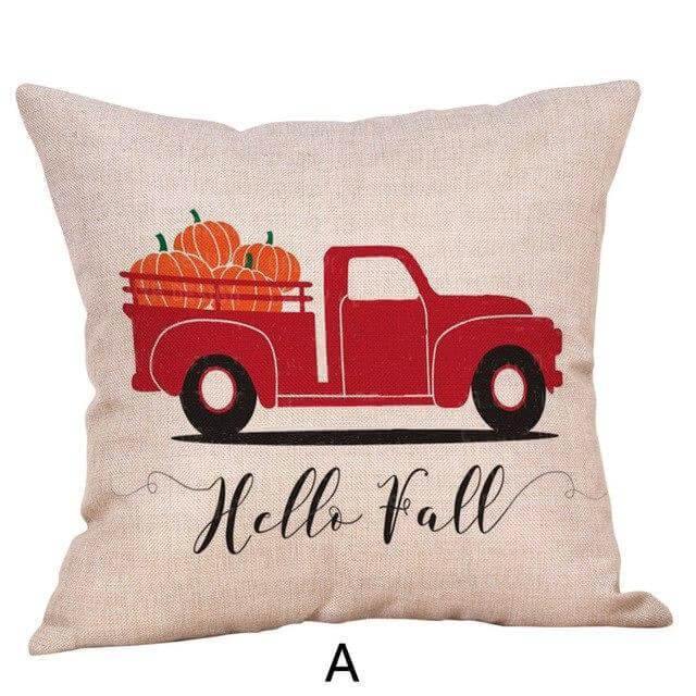 Pumpkin Truck Halloween Fall Pillow Cases - MaviGadget