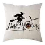 Halloween Pumpkin and Witch Printed Pillow Cases - MaviGadget