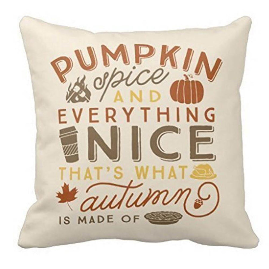 Pumpkin Spice Fall Halloween Pillow Cases - Image 0