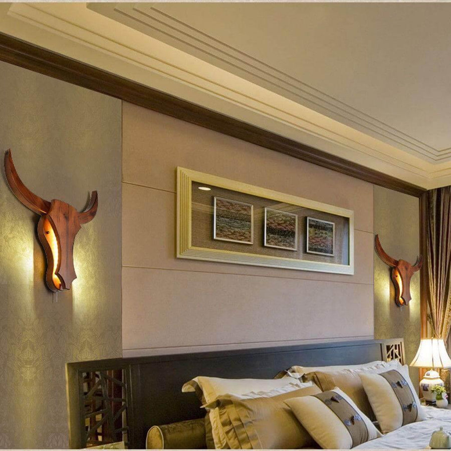 Nordic Style Bull Head Creative Lamps - Image 1
