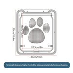 Pet Footprint Pattern Screen Door