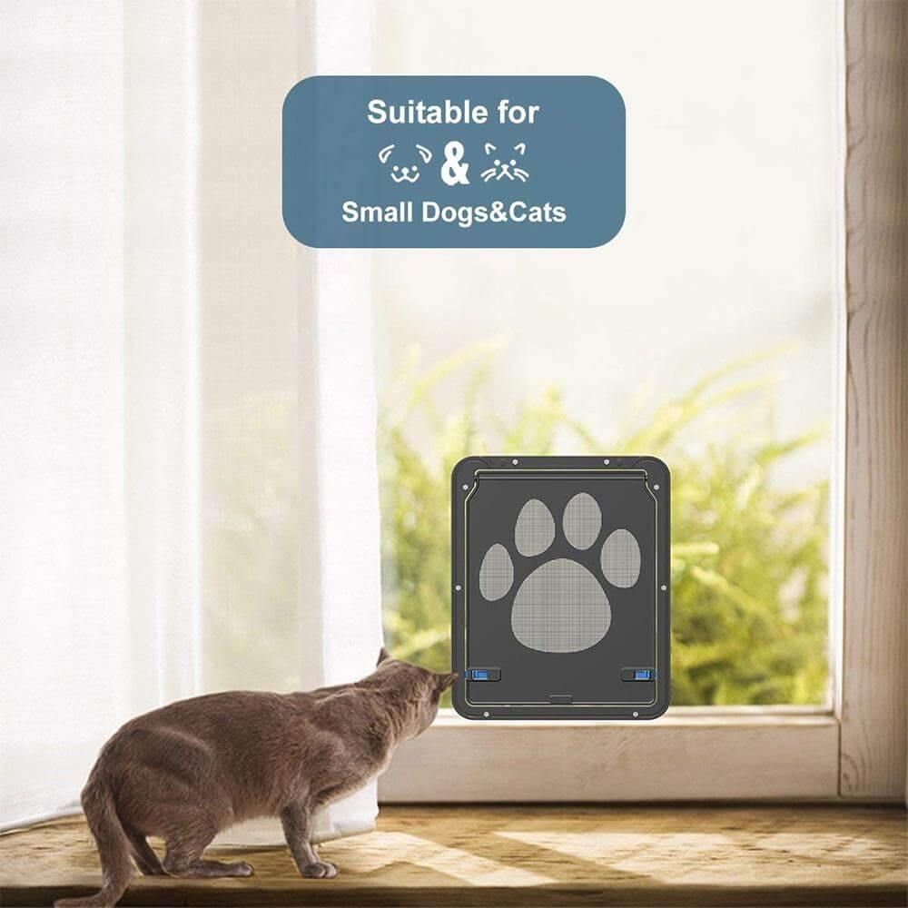 Pet Footprint Pattern Screen Door