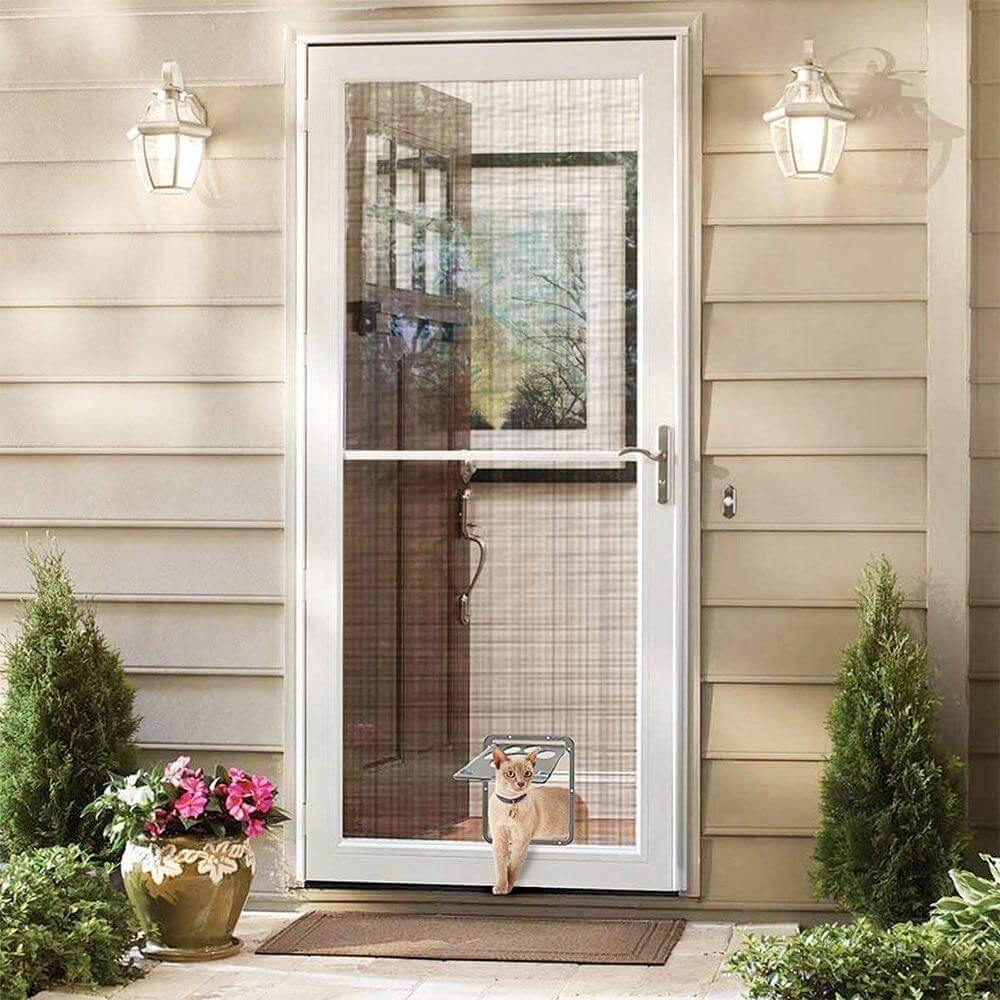 Pet Footprint Pattern Screen Door