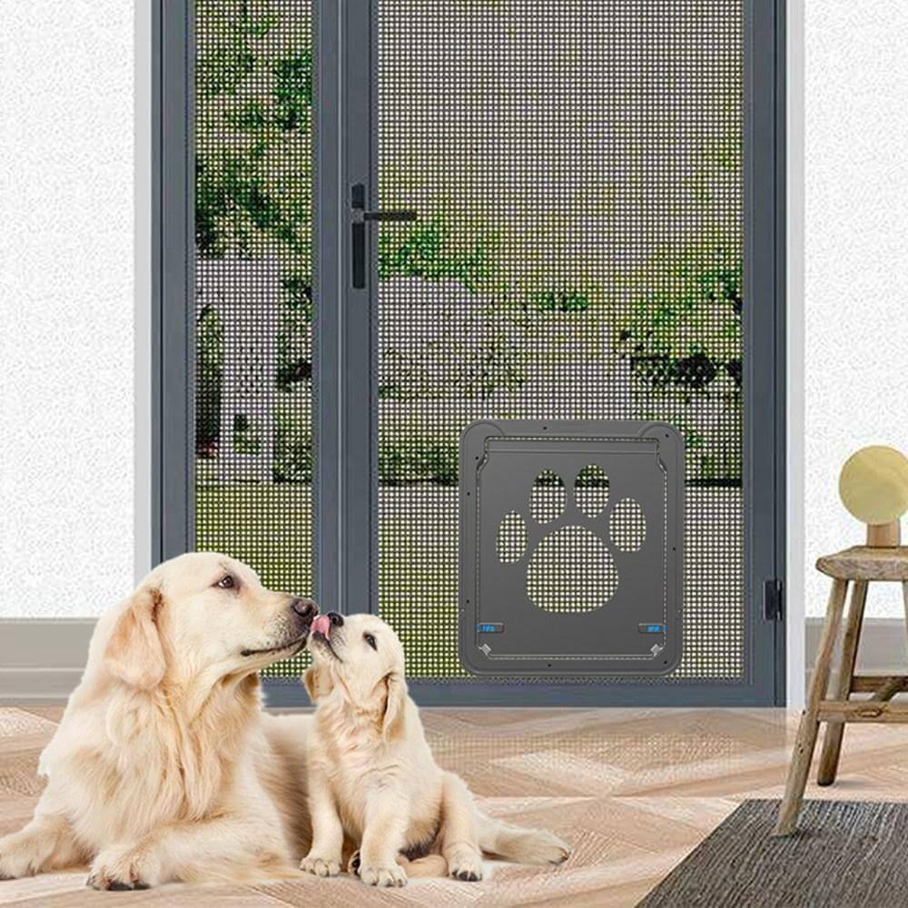 Pet Footprint Pattern Screen Door