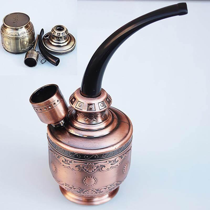 Bronze Copper Metal Cigarette Hookah - Image 0