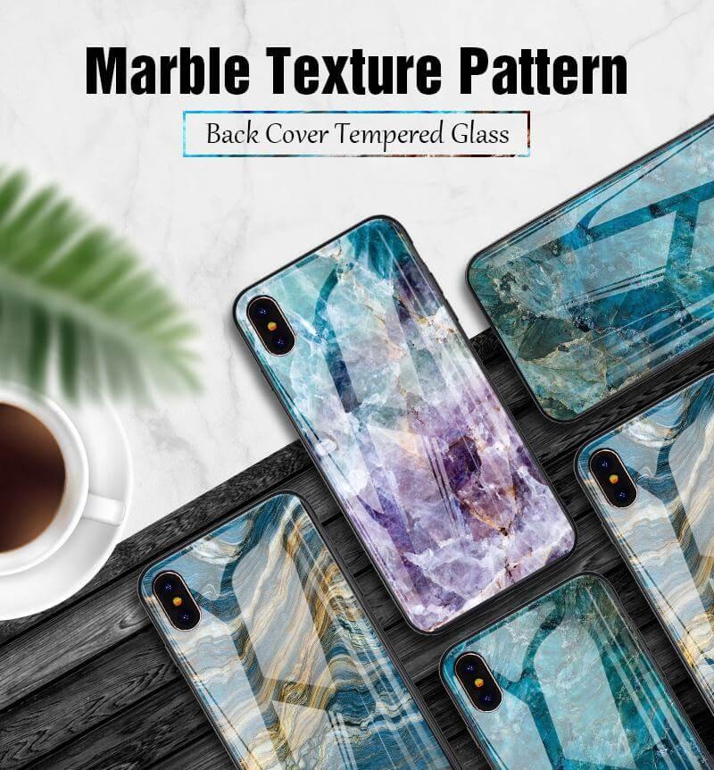 Luxury Marble Glass Agate Soft Edge Iphone Cases - MaviGadget