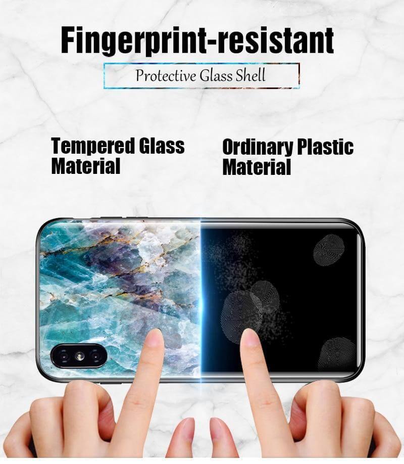 Luxury Marble Glass Agate Soft Edge Iphone Cases - Image 17