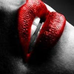 Sexy Red Lips Nails Art Posters