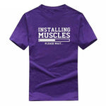 Installing Muscles Funny T-shirt