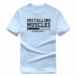 Installing Muscles Funny T-shirt