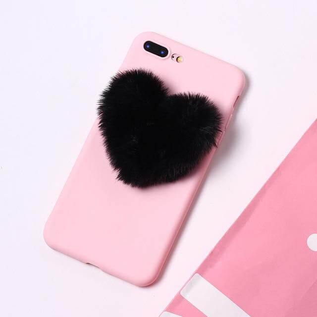 Fluffy Lover Heart Cute Iphone Cases - Image 5