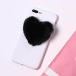 Fluffy Lover Heart Cute Iphone Cases