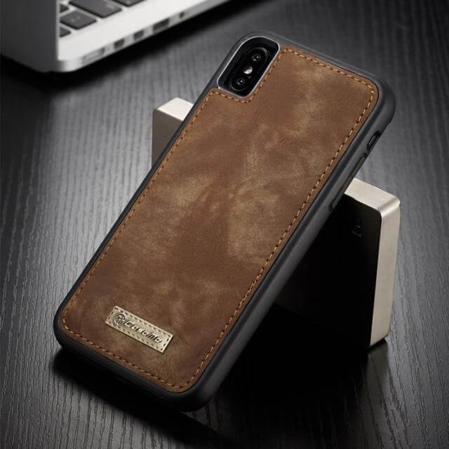 Vintage Leather Magnetic Iphone Case - Image 3