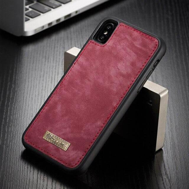 Vintage Leather Magnetic Iphone Case - Image 4