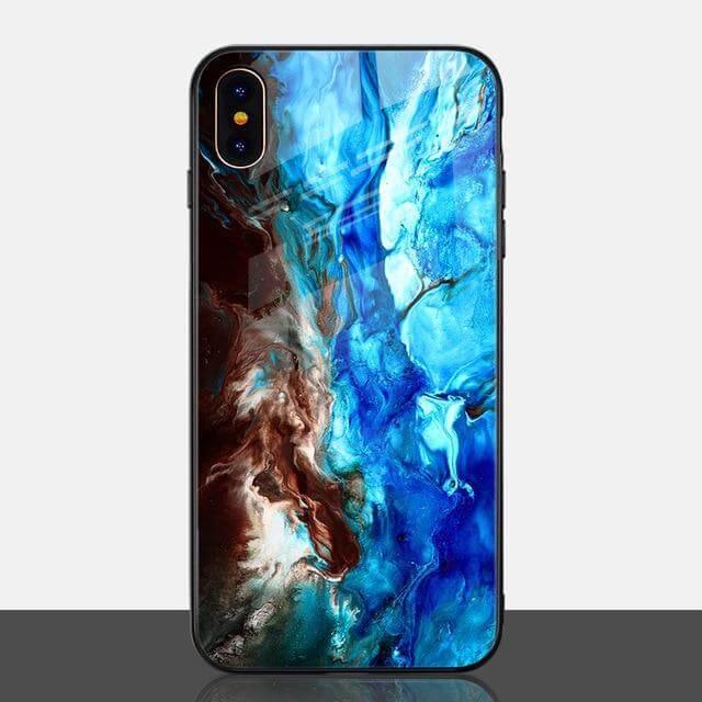 Luxury Marble Glass Agate Soft Edge Iphone Cases - Image 14