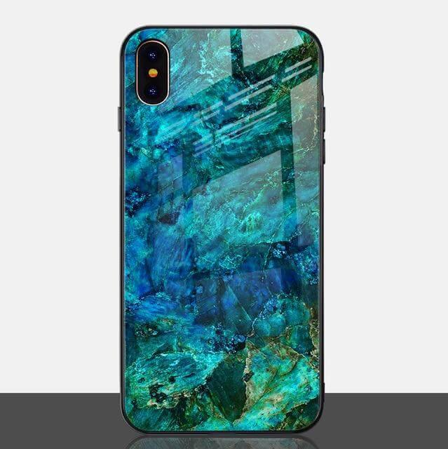 Luxury Marble Glass Agate Soft Edge Iphone Cases - Image 8