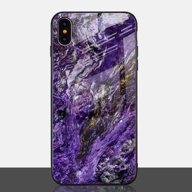 Luxury Marble Glass Agate Soft Edge Iphone Cases - Image 4