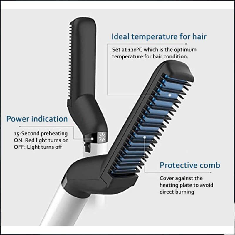 Professional All in One Ceramic Hair Styler for Men