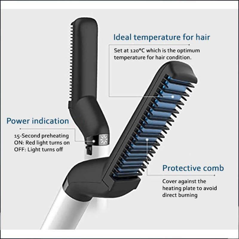 Professional All in One Ceramic Hair Styler for Men - Image 1