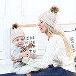 2Pcs Mom and Baby Warm Comfy Knit Hats - MaviGadget