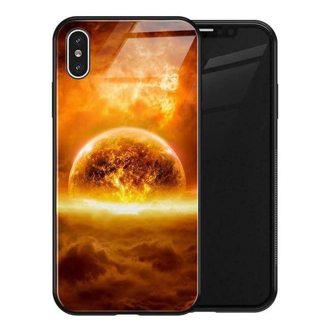 Luxury Space Silicone Glass Anti Slip Iphone Cases - Image 11