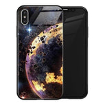 Luxury Space Silicone Glass Anti Slip Iphone Cases - MaviGadget