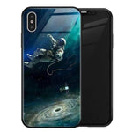 Luxury Space Silicone Glass Anti Slip Iphone Cases - MaviGadget