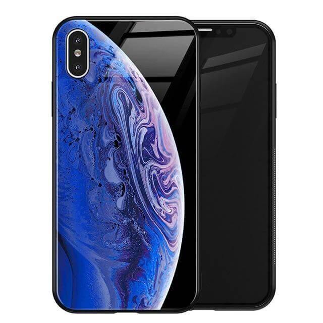 Luxury Space Silicone Glass Anti Slip Iphone Cases - Image 33