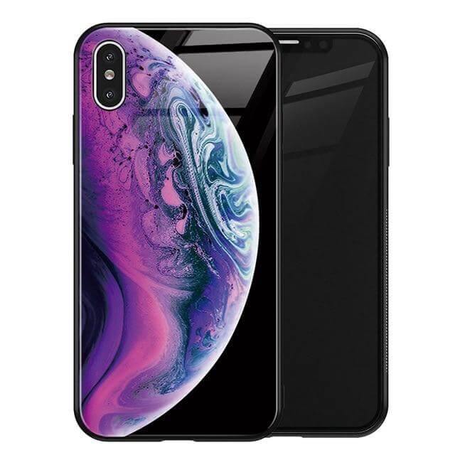 Luxury Space Silicone Glass Anti Slip Iphone Cases - Image 34