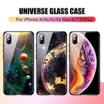 Luxury Space Silicone Glass Anti Slip Iphone Cases - MaviGadget