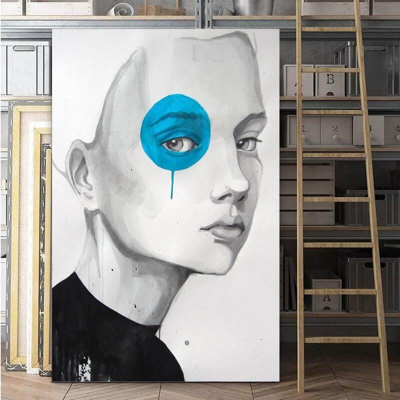 Modern Selfless Women Art Canvas Painting - Image 1