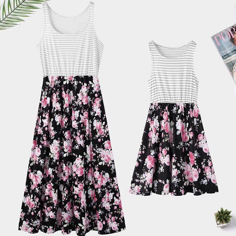Floral Cute Mom and daughter Sundress Matching outfit - Image 3
