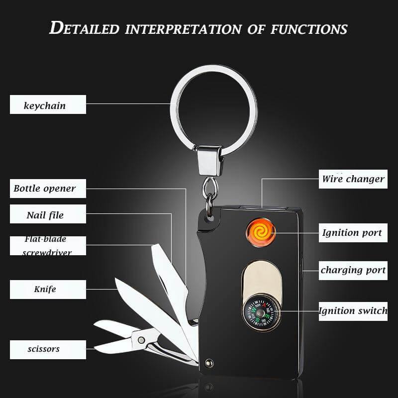 Flameless Windproof Multi-function Lighter - MaviGadget